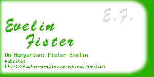 evelin fister business card